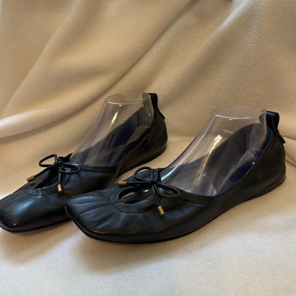 FRAME Le Sunset Square Toe Flats.  EU42/US 11